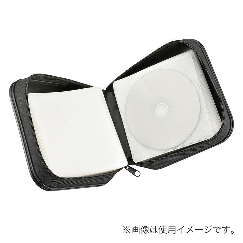 Blu-ray＆CD＆DVD対応ブックタイプケース セミハード 48枚収納 ブラック OA-RBRC48-K