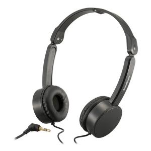 AudioCommステレオヘッドホン 折りたたみ式 ブラック　HP-H135N