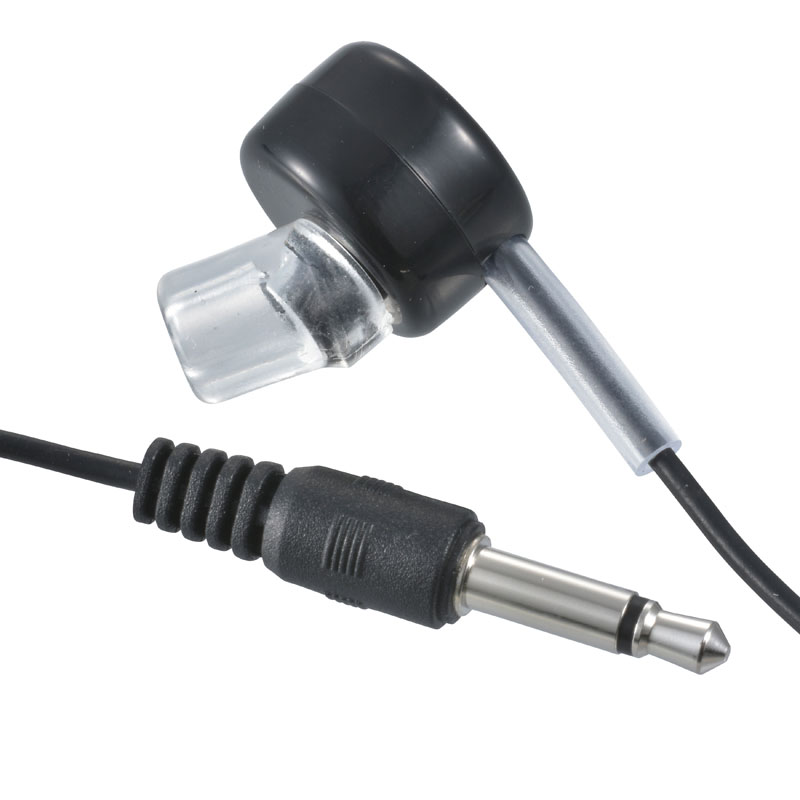 片耳モノラルイヤホンφ3.5 ストレート型ラジオ用 1m EAR-B351-K