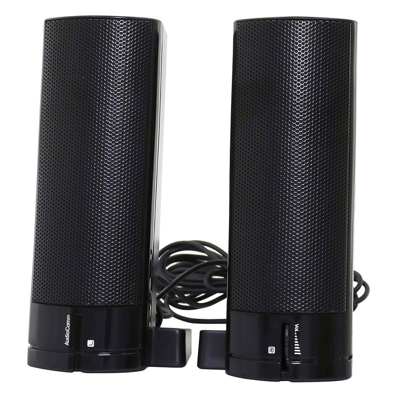 AudioCommUSB電源スピーカーブラックASP-U155Z