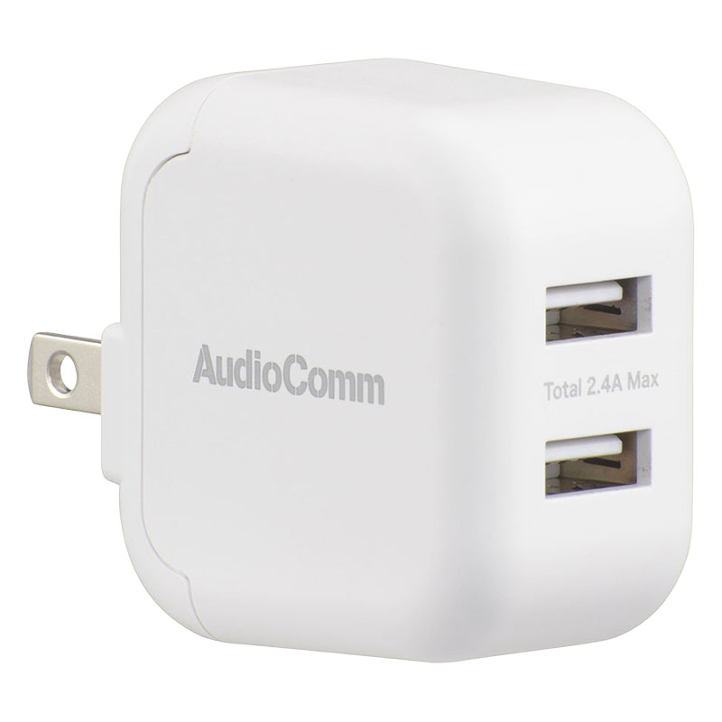 USB充電器 12W USB-A×2 MAV-AU2212N-M