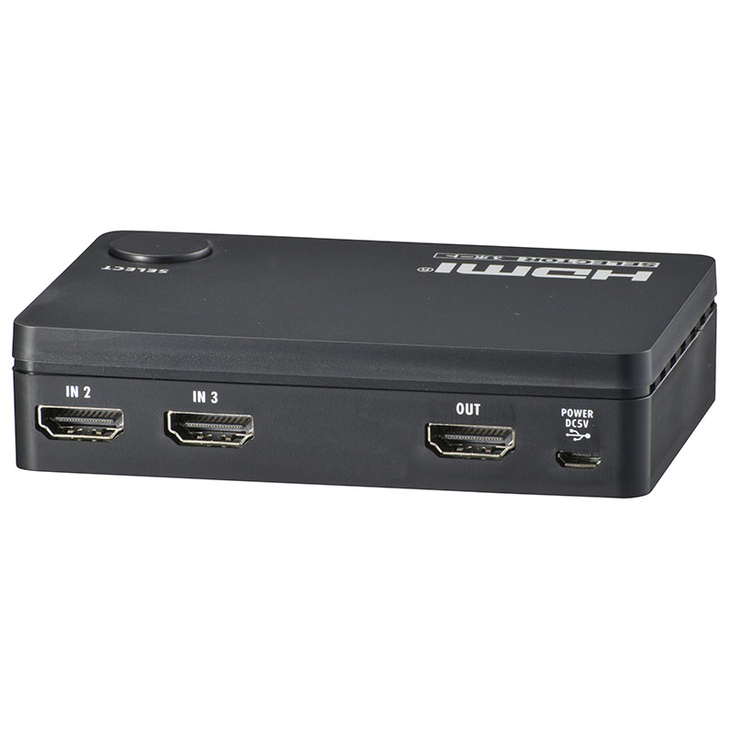 HDMIセレクター 3ポート 黒 AV-S03S-K