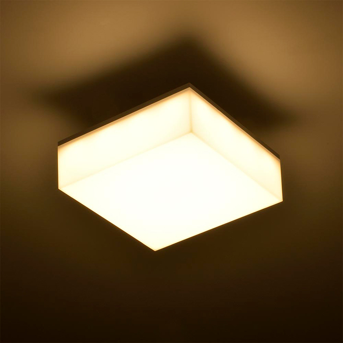 LED小型シーリングライト 角形 電球色 LE-Y7LK-WK