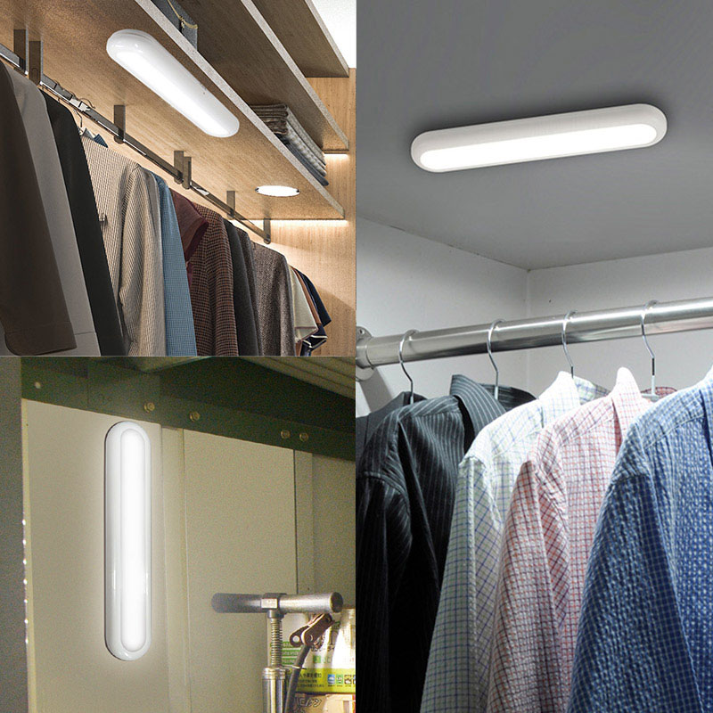 LEDセンサーライト 明暗+人感 屋内用 200ルーメン 電池式