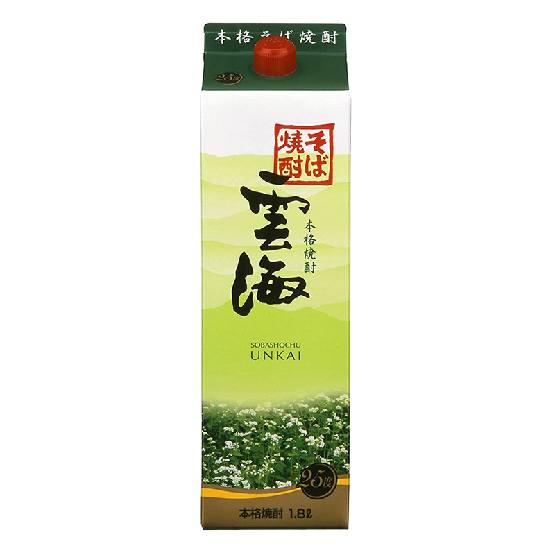 そば雲海 1.8L そば焼酎 25度 単式