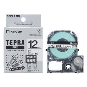 テプラPRO専用テープ 強粘着ラベル 幅12mm 白