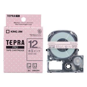 テプラPRO専用テープ 模様ラベル 幅12mm 水玉緑