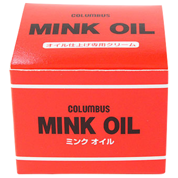 オイル仕上革専用クリーム ミンクオイルビン オイルレザー 保革クリーム 45g COLUMBUS コロンブス