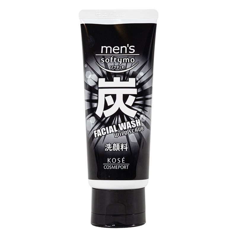 メンズ ソフティモ フェイシャルウォッシュ 炭 130g