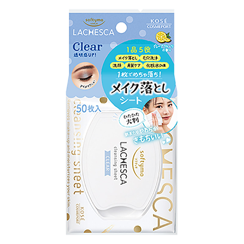 ソフティモ ラチェスカ 水クレンジングシート クリア 50枚入