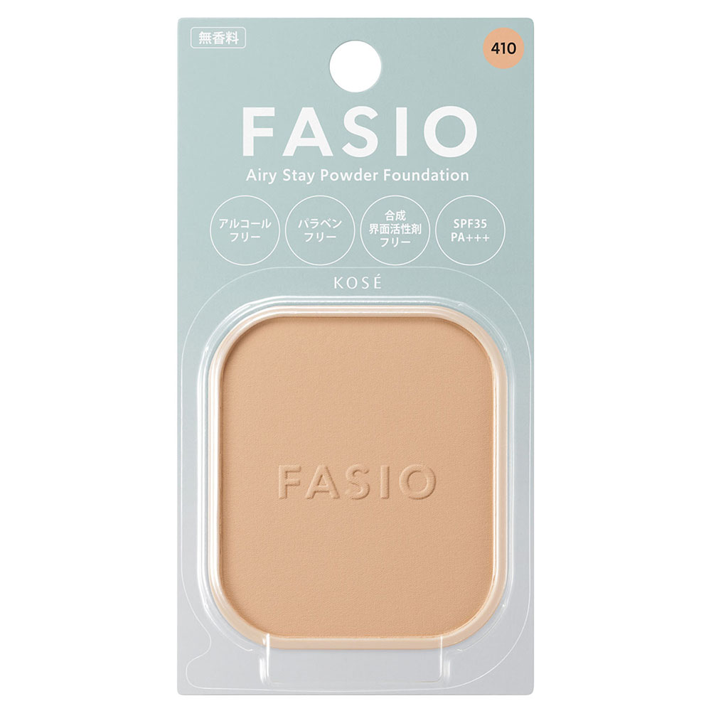 ファシオ エアリーステイ パウダーファンデーション 10g 410 オークル 無香料