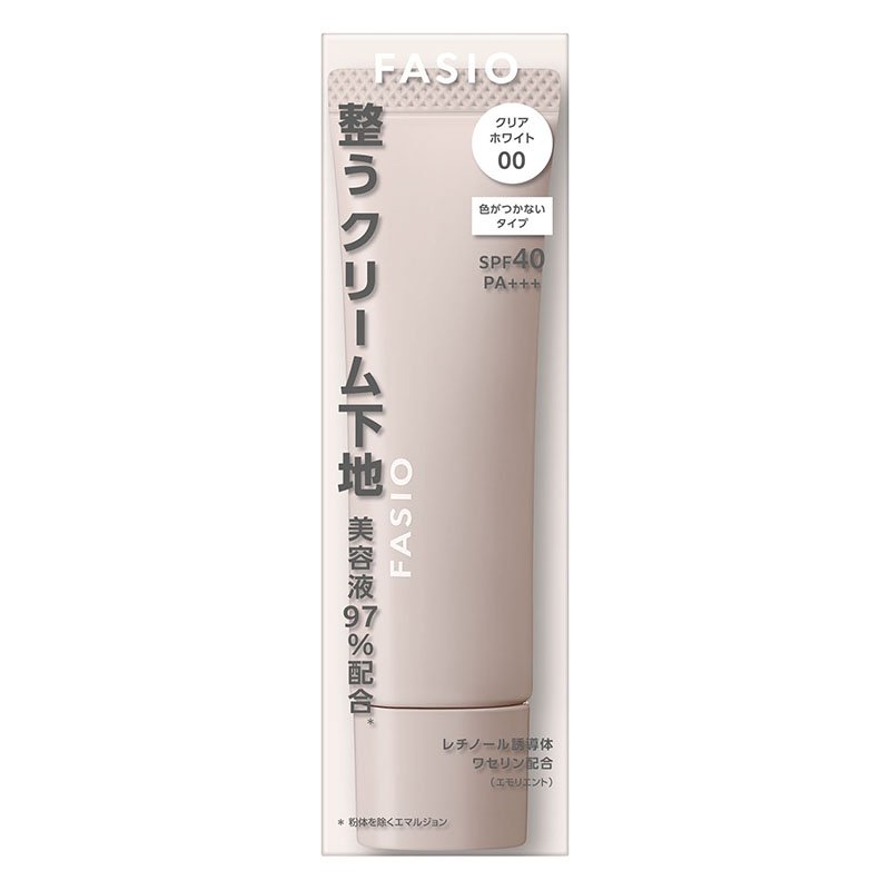 ファシオ うるおい整う クリーム下地 00 クリアホワイト 30g