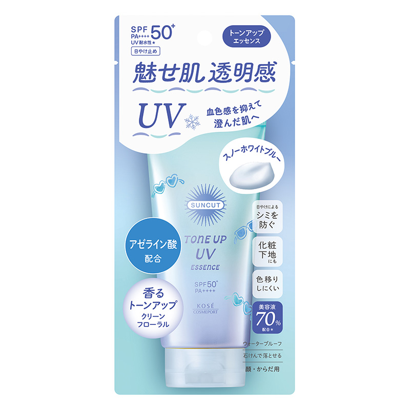 サンカットトーンアップUVエッセンス スノーホワイトブルー 80ｇ