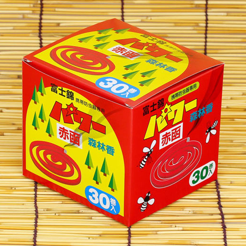 富士綿 パワー森林香 (赤函 )携帯防虫器専用 30巻入