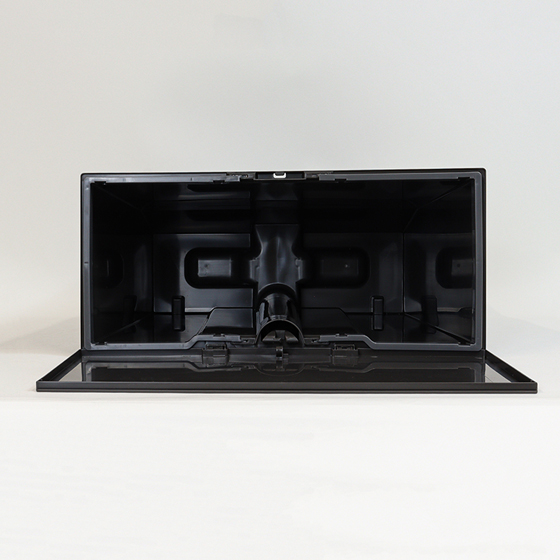 【お取り寄せ商品】H&H 通路で使える ペダルダストボックス 45L ダークグレー