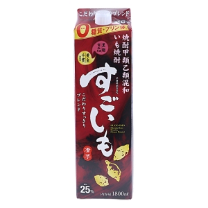 いも焼酎 すごいも 焼酎甲類乙類混和 25度 1800ml