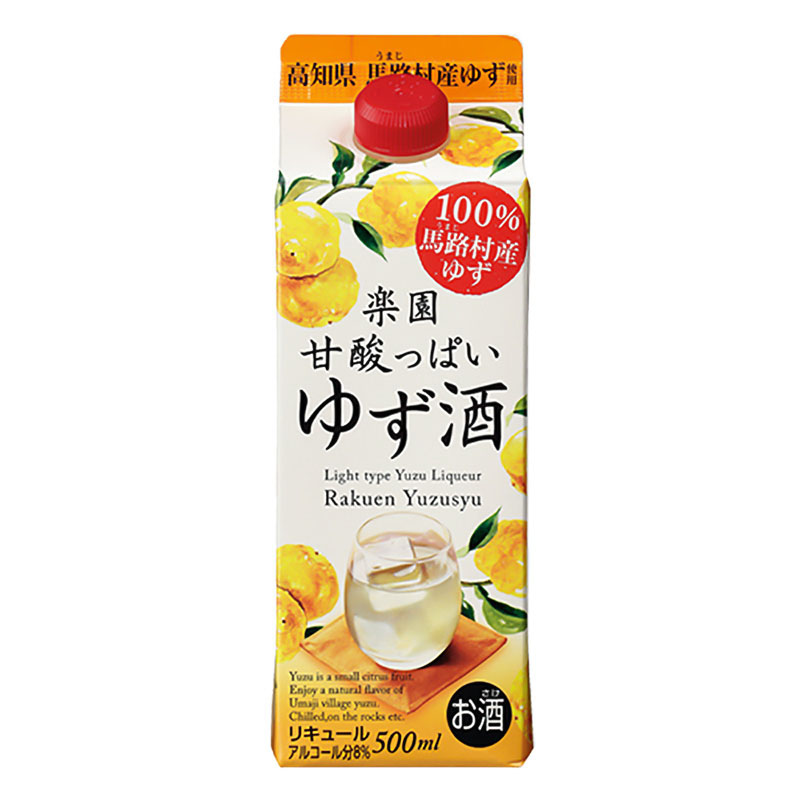 楽園 ゆず酒パック 8度以上9度未満 500ml