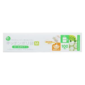 ロールキッチンポリ袋 半透明 M 100枚