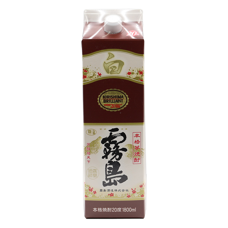 白霧島 芋 20度 紙パック 1.8L