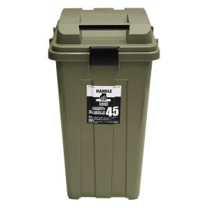 TONBO 連結ハンドルペール45 カーキベージュ→グリーン 48L