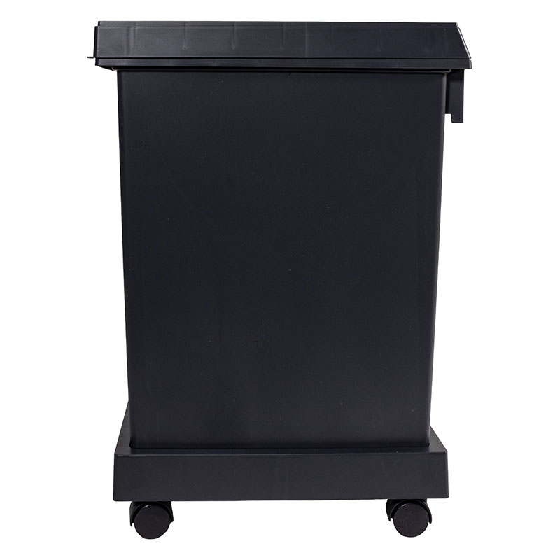 【お取り寄せ商品】ユニード 分別台座付 フリップオープン 2個セット(33L×2)チャコールブラック