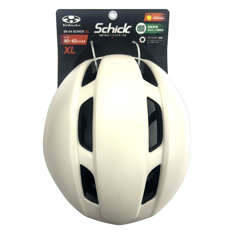 【お取り寄せ商品】ヘルメットSG Schick XL 60-62cm マットオフホワイト