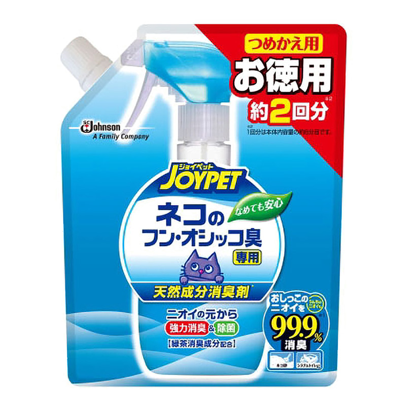 天然成分消臭剤ネコのフン・オシッコ臭専用 つめかえ用ジャンボパック 450mL