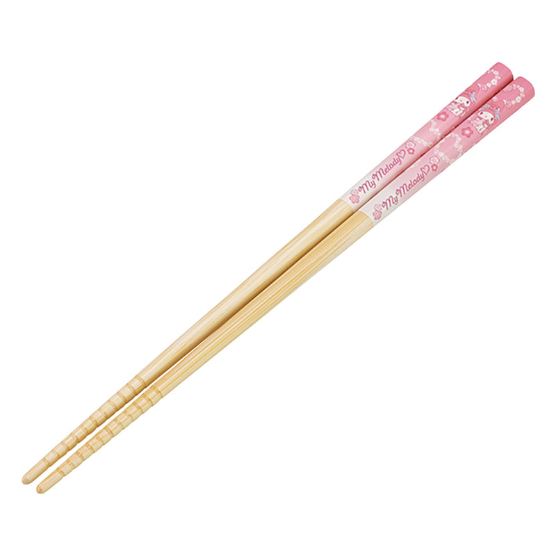 竹箸 21cm すべり止め加工 マイメロディ