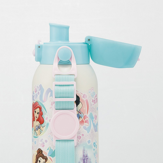 ダイレクトステンレスボトル 保冷専用 600ml ショルダーベルト付き ディズニープリンセス25