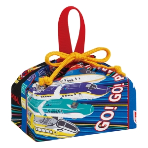 【お取り寄せ商品】ランチ巾着 29×16.5×マチ12cm プラレール25