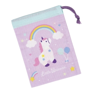 【お取り寄せ商品】コップ袋 約14.8×20.5cm リトルユニコーン