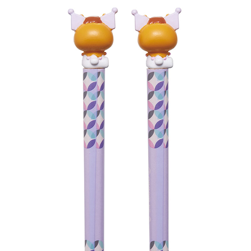 マスコット付 塗箸 すべり止め 21cm 十二支(うま)×クロミ
