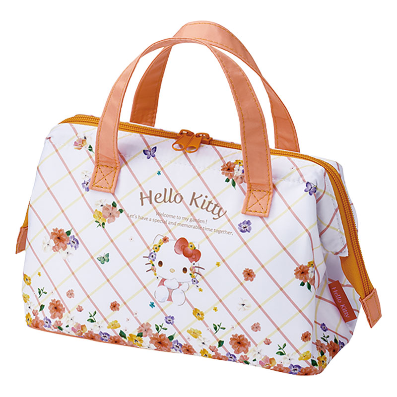 弁当箱用 がま口 保温保冷ランチバッグ ハローキティ 22×16×マチ11.5cm