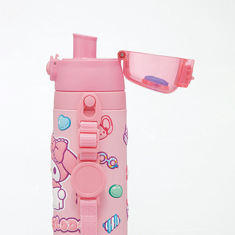 立体プリント ダイレクトボトル ショルダーベルト付 マイメロディ 保冷専用 480ml