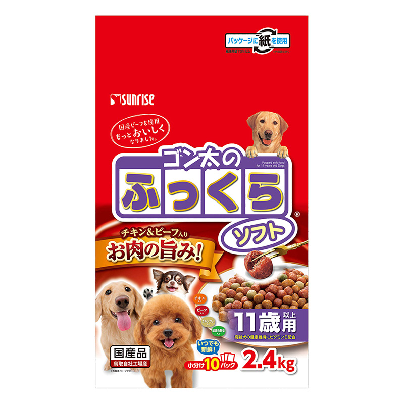 ゴン太のふっくらソフト 11歳以上用 2.4kg