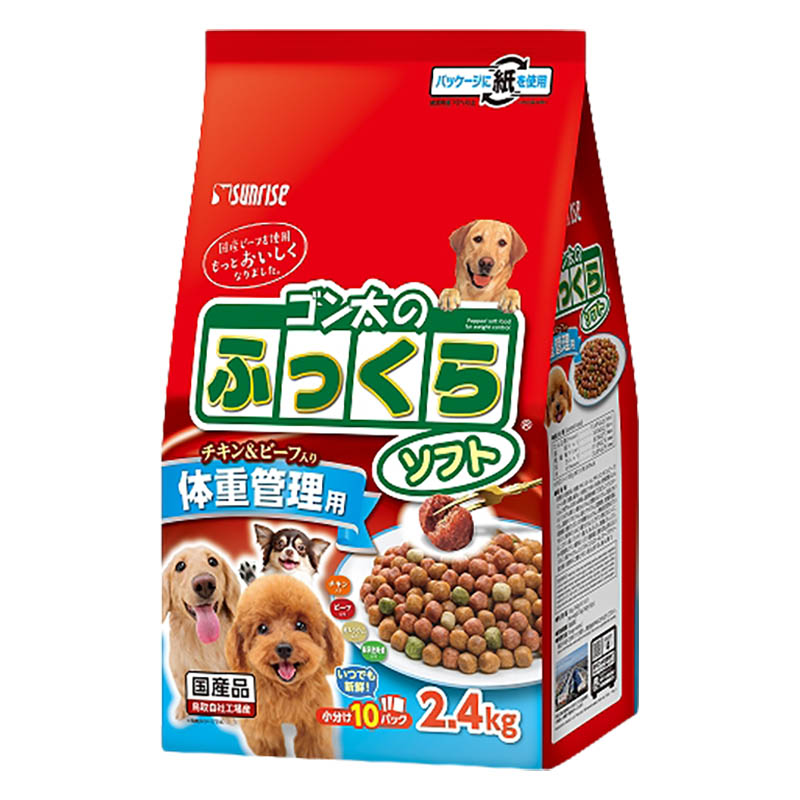 ゴン太のふっくらソフト 体重管理用 2.4kg