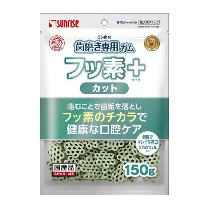 ゴン太の歯磨き専用ガム フッ素プラス カット クロロフィル入り