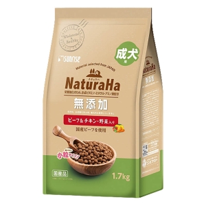 ナチュラハ 無添加 ビーフ&チキン・野菜入り 成犬用 1.7kg