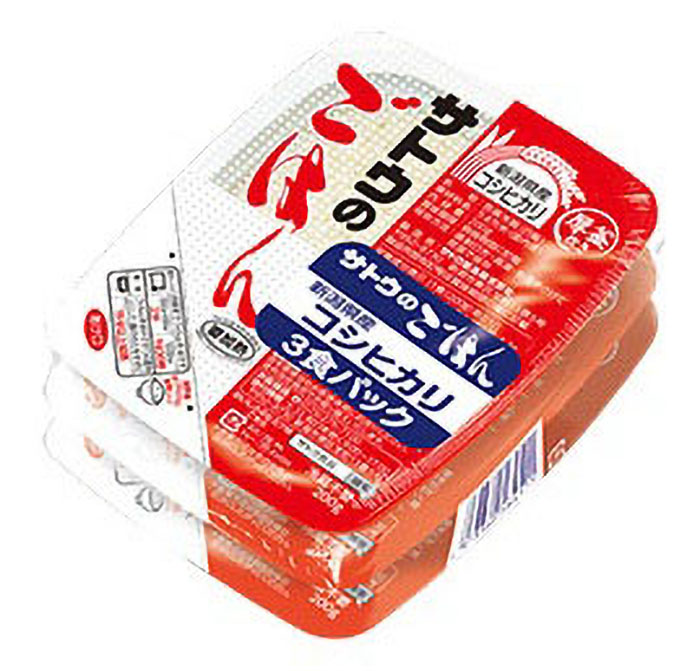 サトウのごはん 新潟コシヒカリ3食パック 600g