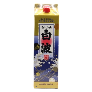 さつま白波 25度 1800ml 本格芋焼酎 単式蒸留 25％ 鹿児島