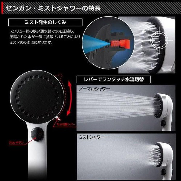 ミストストップシャワー PS3062-80XA-D