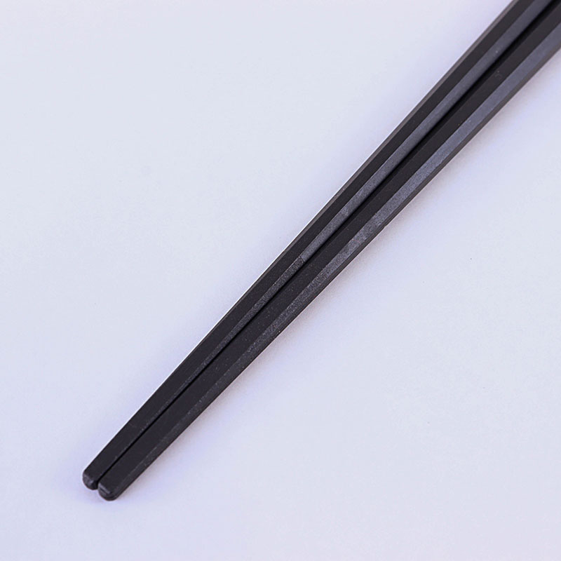 八角箸 耐熱樹脂製 3P 23cm 黒