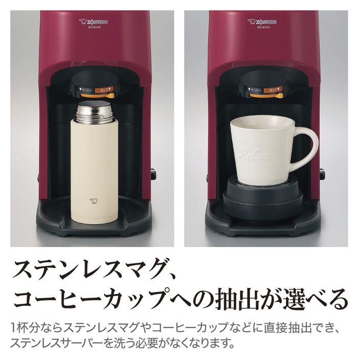 コーヒーメーカー EC-KV50-RA レッド
