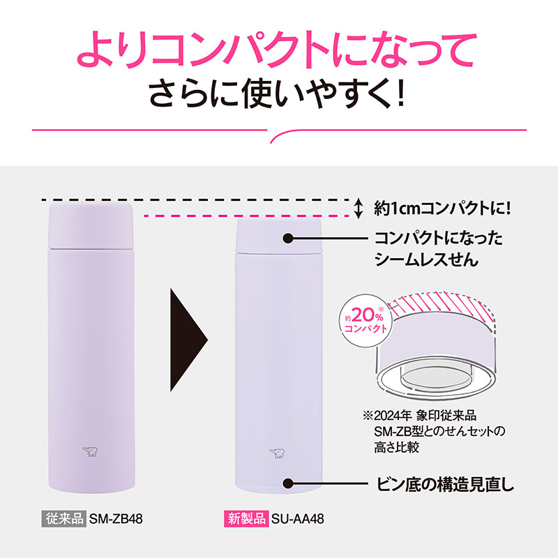 ステンレスマグ 480ml SU-AA48-CP サンセットベージュ