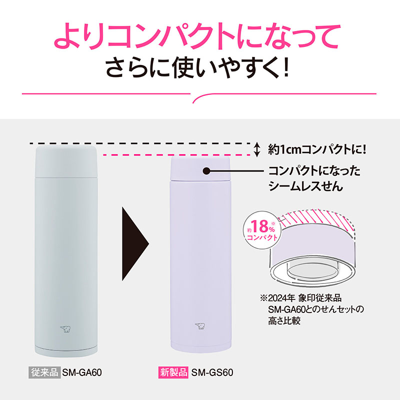 ステンレスマグ 600ml SM-GS60-VM アイシーパープル
