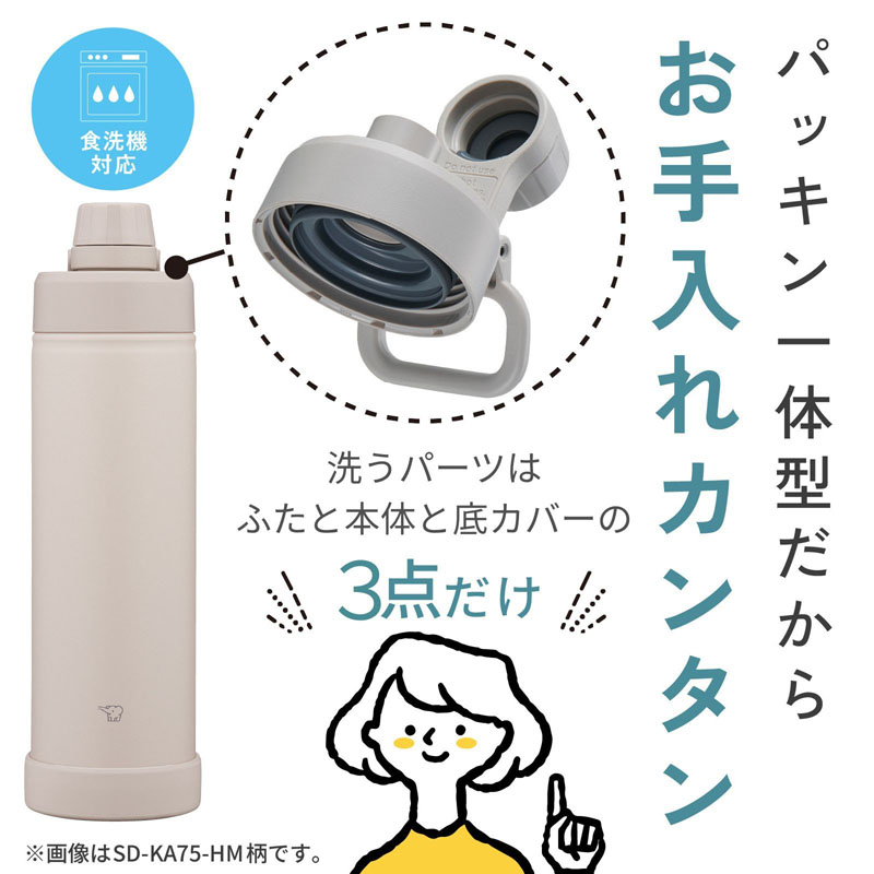 ステンレスクールボトル 1.2L ミスティグレー 保冷専用