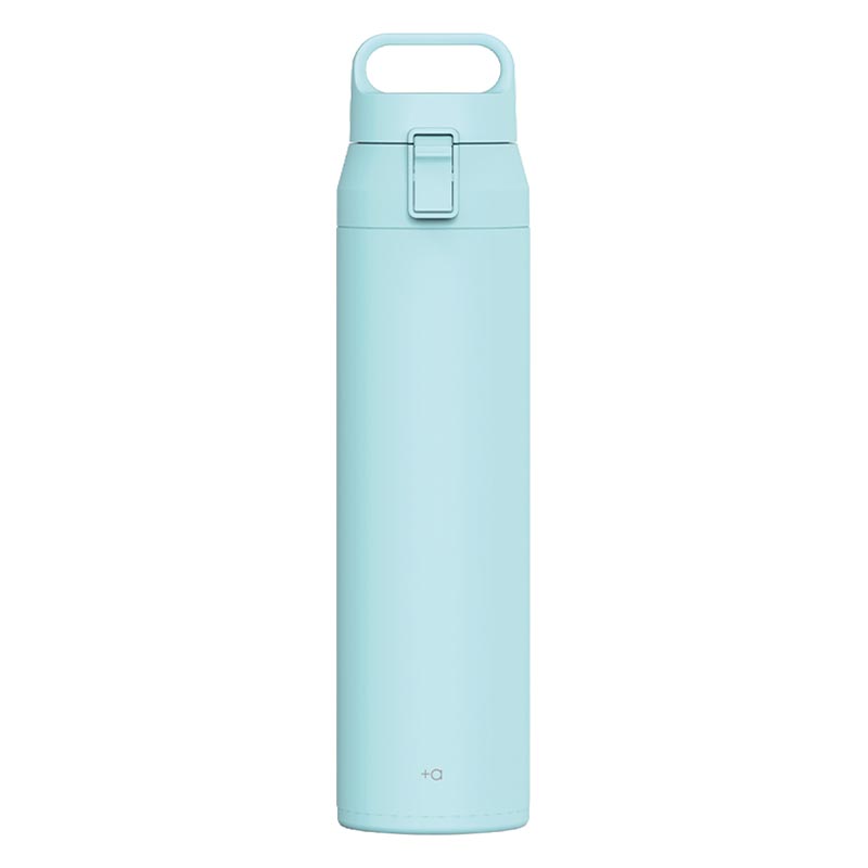 ハンドル付 ワンプッシュボトル L700ml パウダーブルー 保温・保冷