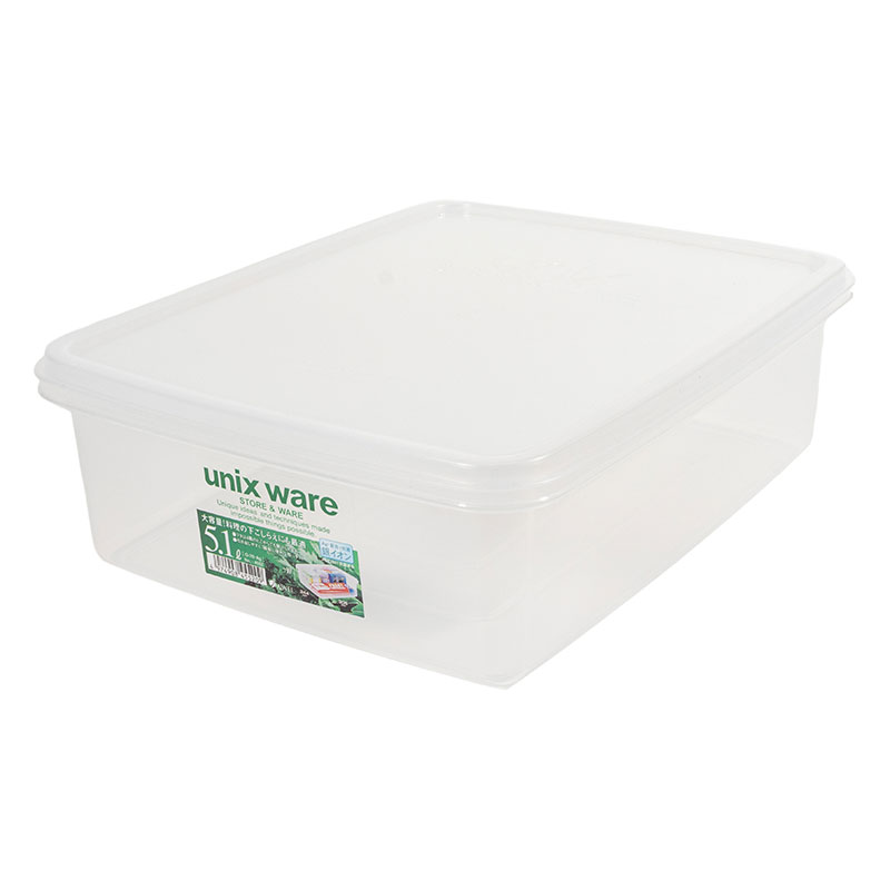 UNIX 保存容器 透明 5.1L O-70・Ag