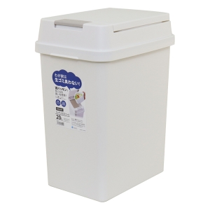 エバン 密閉プッシュ式ペール 20L ホワイト