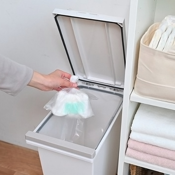 【お取り寄せ商品】エバン 密閉プッシュペール 45L ホワイト